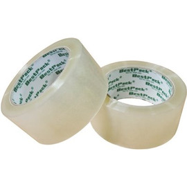 48 mm x 100 m 1.6 mil BG16 Clear Packing Tape (36-Rolls/Case)