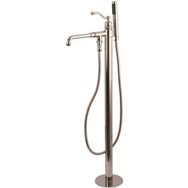 Kingston Brass Country Single-Handle Claw Foot Freestanding Tub Faucet with Hand Shower in Polished Nickel