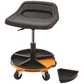 GEARWRENCH 18 in. to 22 in. Adjustable Height Swivel Mechanics Seat