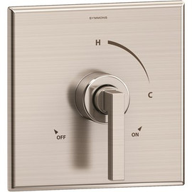 Symmons Duro 1-Handle Wall-Mounted Shower Valve Trim Kit in Satin Nickel (Valve not Included)