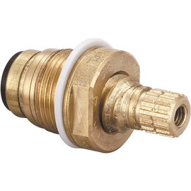 Central Brass Quick Pression Quarter Turn Hot Stem for Central Brass Faucets in Brass