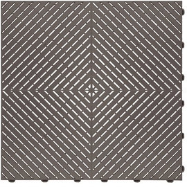 Swisstrax 15.75 in. x 15.75 in. Grey Ribtrax Smooth ECO Flooring (6-Tile/pack) (10 sq. ft.)