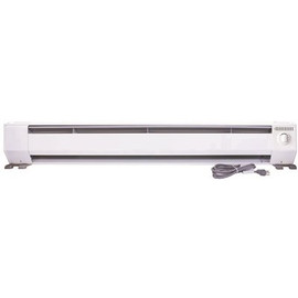 KING 48 in. 1000-Watt 120-Volt Portable Baseboard Heater in Bright White