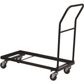 Carnegy Avenue Steel 5-Wheeled Folding Chair Dolly in Black