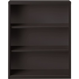 Hirsh 42 in. H Metal Black 3-Shelf Standard Bookcase