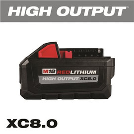 Milwaukee M18 18-Volt Lithium-Ion HIGH OUTPUT XC 8.0 Ah Battery