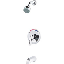 Pfister Pfirst 1-Handle 1-Spray Tub and Shower Trim Kit in Polished Chrome (Valve not Included)