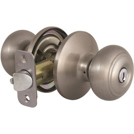 Defiant Hartford Satin Nickel Keyed Entry Door Knob