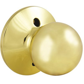 Defiant Saturn Polished Brass Dummy Door Knob