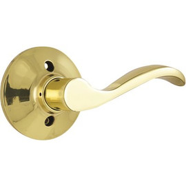 Defiant Naples Polished Brass Right-Hand Dummy Door Lever