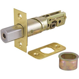 Defiant 6-Way Adjustable Polished Brass Deadlock Latch