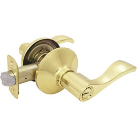 Defiant Naples Polished Brass Keyed Entry Door Lever