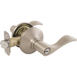 Defiant Naples Satin Nickel Keyed Entry Door Lever