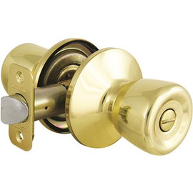 Defiant Waterbury Polished Brass Privacy Bed/Bath Door Knob