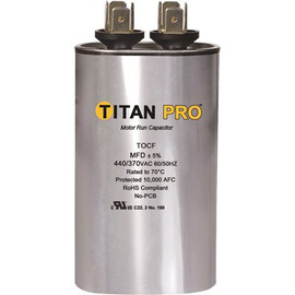 TITAN Run Capacitor 35+5 MFD 440/370-Volt Oval