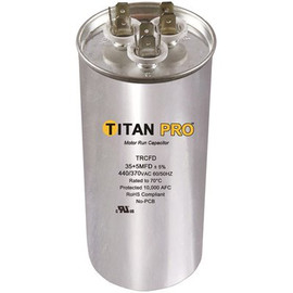 TITAN Run Capacitor 30+3 MFD 440/370-Volt Round