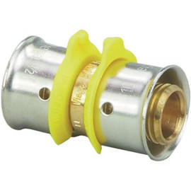 Viega PureFlow Press Coupling 1/2 in. x 1/2 in. Zero Lead Bronze