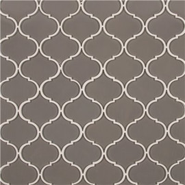 MSI Pebble Arabesque 10.43 in. x 12.28 in. Glossy Glass Patterned Look Wall Tile (8.9 sq. ft./Case)