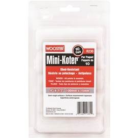 Wooster 4 in. x 1/2 in. Mini-Koter Shed-Resistant Woven Roller (10-Pack)