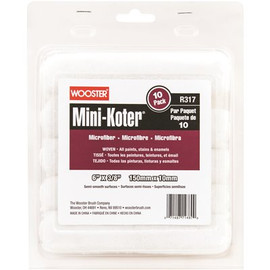 Wooster 6 in. x 3/8 in. Mini-Koter Microfiber Roller (10-Pack)