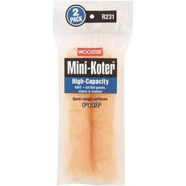 Wooster 6 in. x 1/2 in. Mini-Koter High-Capacity Roller (2-Pack)