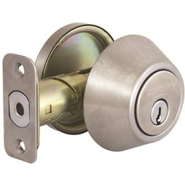 Defiant Stainless Steel Single Cylinder Deadbolt with KW1 Master Pinned Keyway