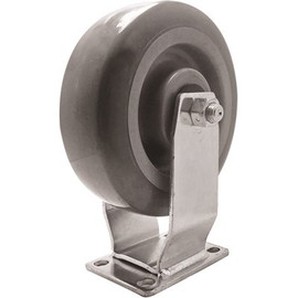 SNAP-LOC Super-Duty 6 in. Steel Fixed Plate Caster with 450 lbs. Load Rating