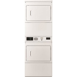 Whirlpool 7.4 cu. ft. 240-Volt White Electric Double Stacked Commercial Dryer