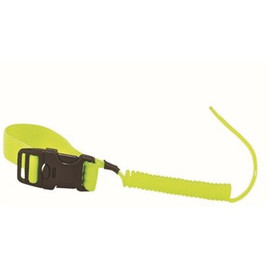 Ergodyne Squids Lime Coil Hard Hat Lanyard with Buckle