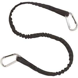 Ergodyne 10 lbs. Black Extended Dual Carabiner Tool Lanyard