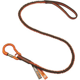 Ergodyne 10 lbs. Orange and Gray Standard Single Carabiner Tool Lanyard