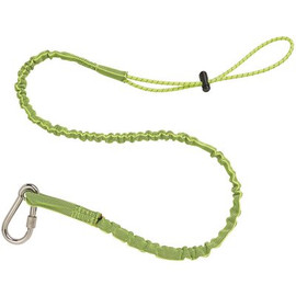 Ergodyne 15 lbs. Lime Stainless Extended Single Carabiner Tool Lanyard