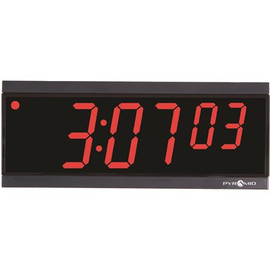 Pyramid Time Systems RF Wireless Synchronized LED 2 in. Digit Hour/Min/Sec Digital Clock