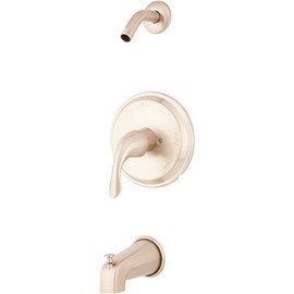 Gerber Viper 1-Handle Tub and Shower Trim in Brushed Nickel without Showerhead with Treysta Cartridge (Valve Not Included)