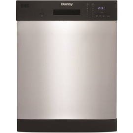 Danby 24 in.Front Control Stainless Steel Dishwasher with Stainless Steel Tub, 52 DB