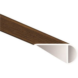 A&A Surfaces Antique Mahogany 0.75 in. T x 1.77 in. W x 94 in. L Luxury Vinyl Stair Nose Molding