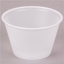 Dart Solo 4 oz. Translucent Souffles Plastic Portion Cup (2500 per Case)