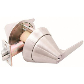 TownSteel Ligature Resistant Satin Stainless Steel Cylindrical Bed/Bath Door Lever Lock Privacy