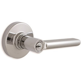 Defiant Tonbridge Bright Chrome Keyed Entry Door Handle with Round Rose