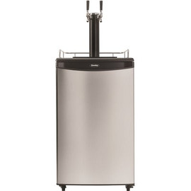 Danby 5.4 cu. ft. Dual-Tap Full Size Beer kegerator Dispenser in Stainless Steel