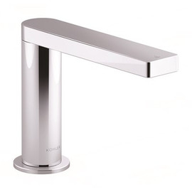 KOHLER Composed DC Powered Single Hole Touchless Bathroom Faucet with Kinesis Sensor Technology in Polished Chrome