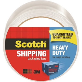 Scotch 1.88 in. x 54.6 yds. Heavy-Duty Clear Shipping and Packaging Tape (Case of 16)