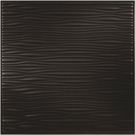 GENESIS 23.75in. X 23.27in. Drifts Lay In Vinyl Black Ceiling Tile (Case of 12)