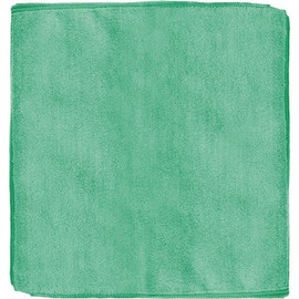 Renown 12 in. x 12 in. General Purpose Microfiber Cleaning Cloth, Green (12-Pack)