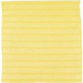 Renown 16 in. x 16 in. Scrubbing Microfiber Cleaning Cloth, Yellow (12-Pack)