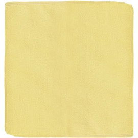 Renown 12 in. x 12 in. General Purpose Microfiber Cleaning Cloth in Yellow (12-Pack)