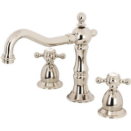 Kingston Brass Heritage 8 in. Widespread 2-Handle Bathroom Faucet in Polished Nickel
