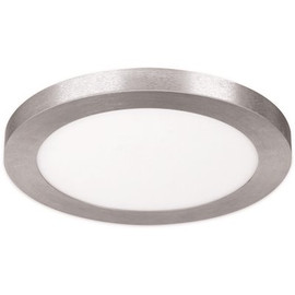 Feit Electric 15 in. Dimmable Nickel Integrated LED 4 Way Color Edge-Lit Round Flat Panel Ceiling Flush Mount