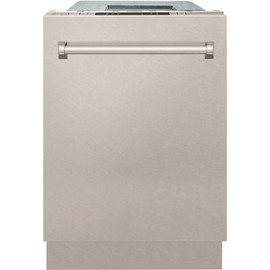 ZLINE 18" Compact DuraSnow Top Control Dishwasher with Stainless Steel Tub and Traditional Style Handle, 52 dBa ZLINE 18" Compact DuraSnow Top Control Dishwasher with Stainless Steel Tub and Traditional Style Handle, 52 dBa