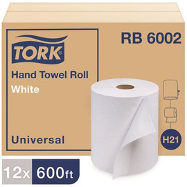 TORK Universal White Hardwound Paper Towels (6 Rolls Per Case)